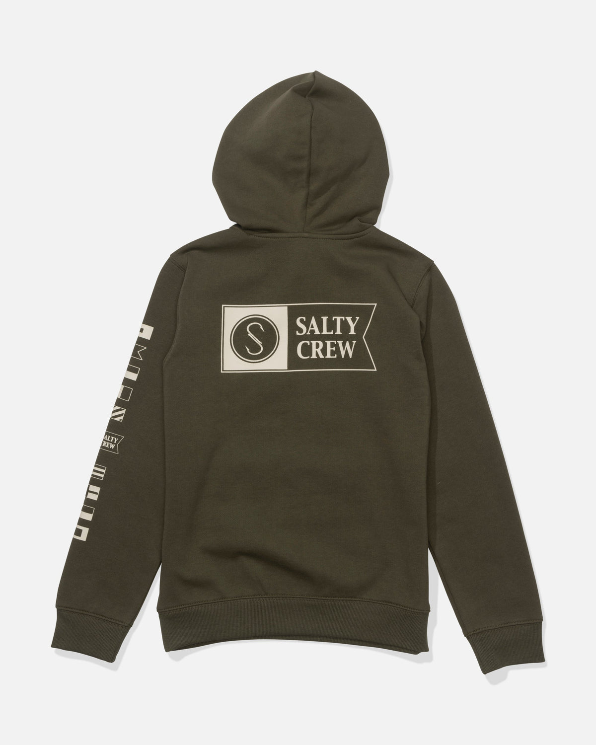 ALPHA CLR BLCK BOY FLEECE - Olive Stone | Salty Crew
