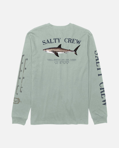 BRUCE BOYS LS TEE - Aqua Grey | Salty Crew