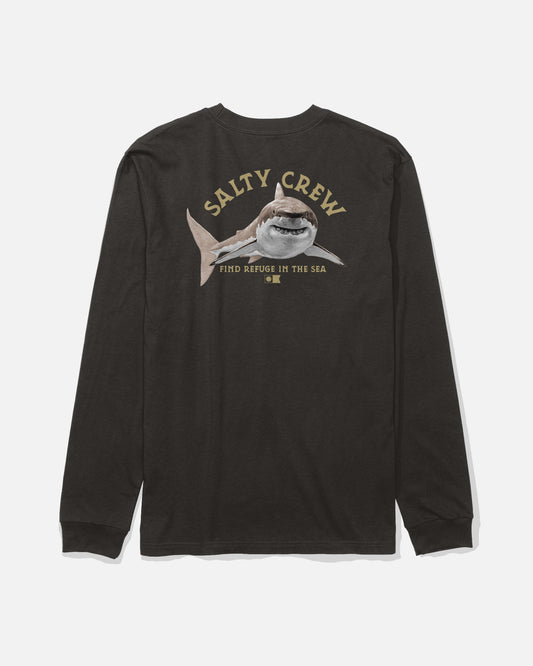 LURKING BOYS LS TEE - Black | Salty Crew