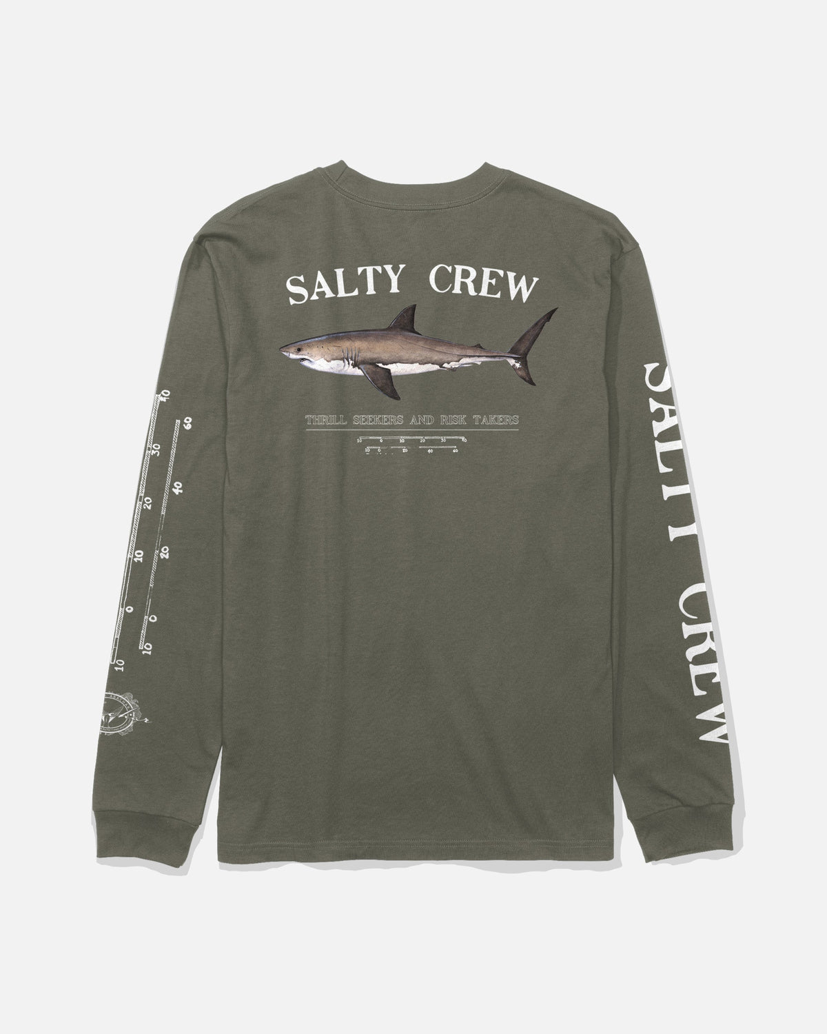 BRUCE BOYS LS TEE - Dusty Olive | Salty Crew