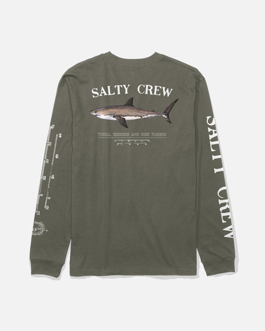 BRUCE BOYS LS TEE - Dusty Olive | Salty Crew
