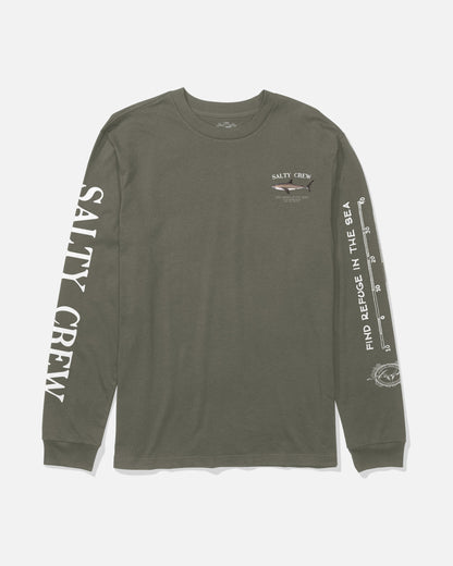 BRUCE BOYS LS TEE - Dusty Olive | Salty Crew