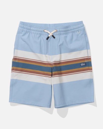 CREW BOYS STRIPE VOLLEY - Coast Blue | Salty Crew