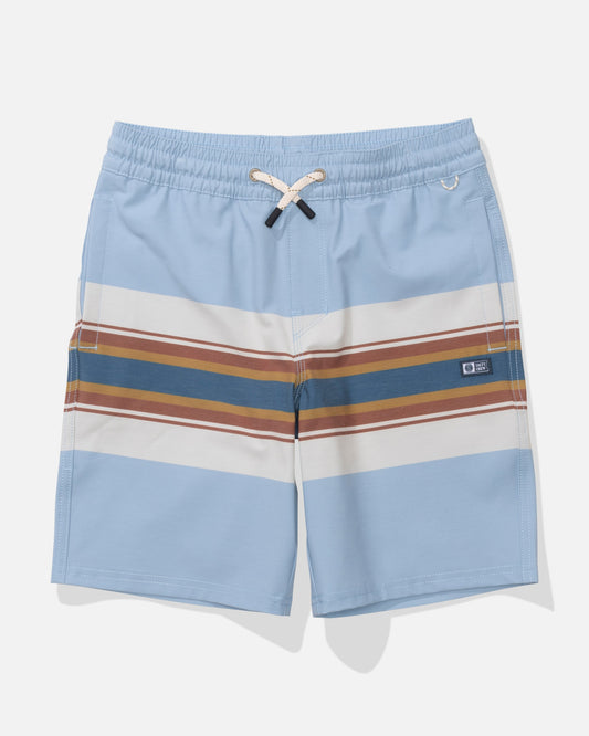 CREW BOYS STRIPE VOLLEY - Coast Blue | Salty Crew