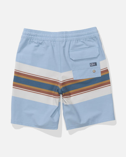 CREW BOYS STRIPE VOLLEY - Coast Blue | Salty Crew