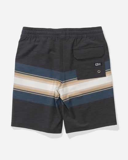 CREW BOYS STRIPE VOLLEY - Pirate Black | Salty Crew
