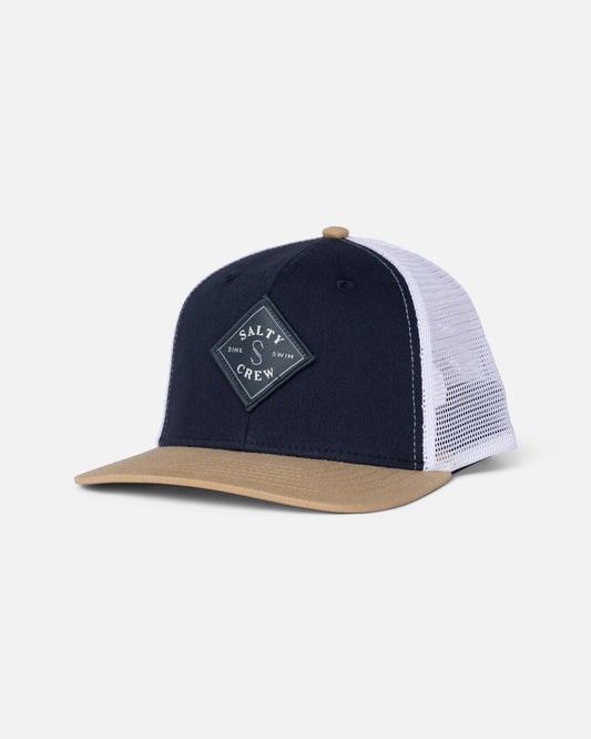SEALINE BOYS TRUCKER - Navy Khaki | Salty Crew