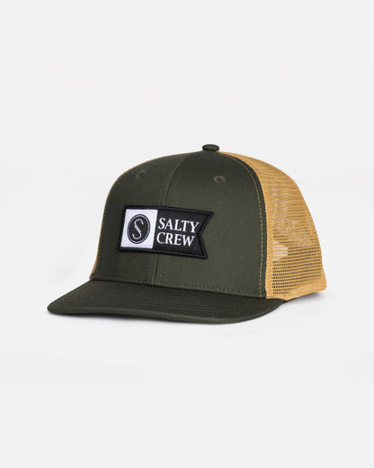 PINNACLE BOYS RTRO TRCKR - Green/Gold | Salty Crew