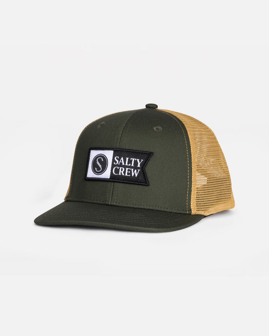 PINNACLE BOYS RTRO TRCKR - Green/Gold | Salty Crew