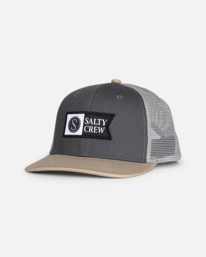 PINNACLE BOYS RTRO TRCKR - Grey/Tan | Salty Crew