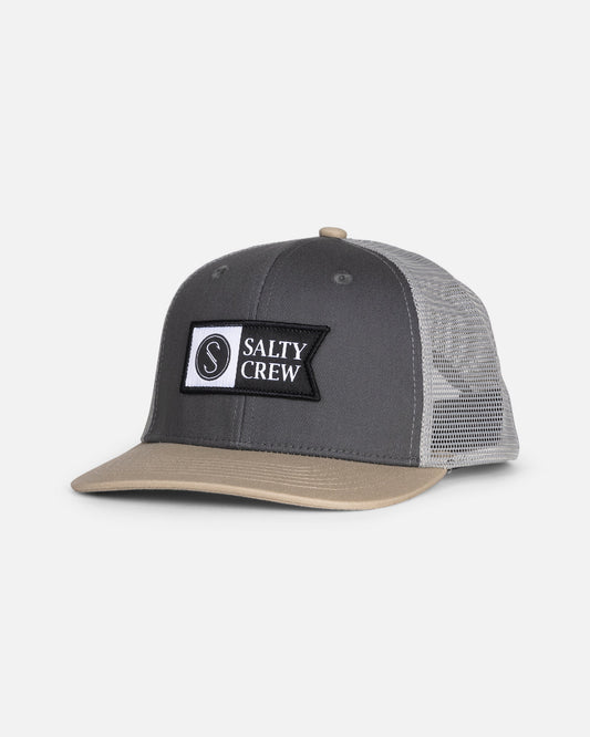 PINNACLE BOYS RTRO TRCKR - Grey/Tan | Salty Crew