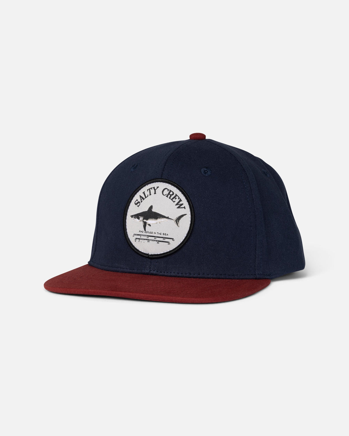 BRUCE BOYS 6 PANEL - Navy/Red | Salty Crew