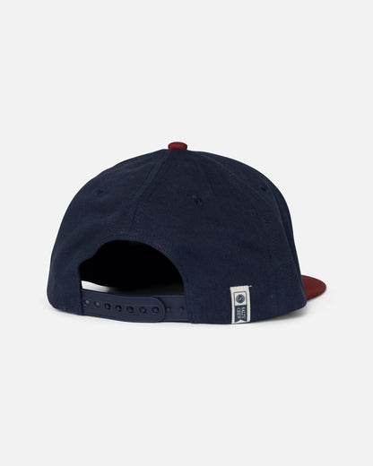 BRUCE BOYS 6 PANEL - Navy/Red | Salty Crew