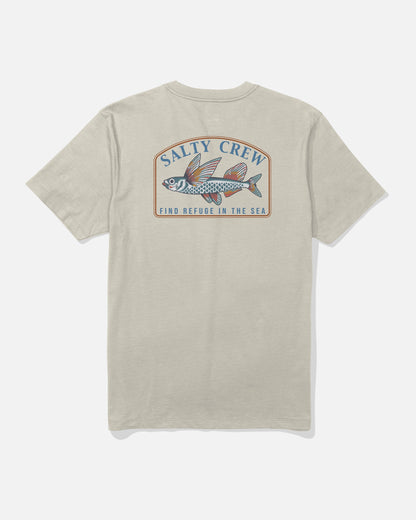FLY HOME SS TEE - Bone | Salty Crew