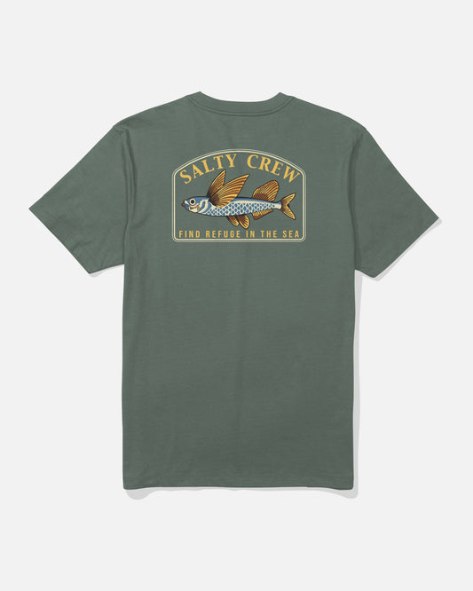 FLY HOME SS TEE - Laurel Wreath | Salty Crew