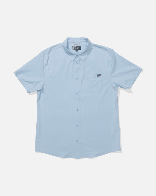 DRIFTER UV BUTTON UP - Clear Sky | Salty Crew
