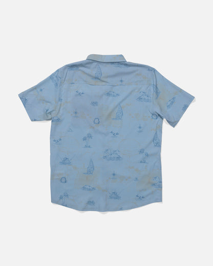 FLAGSHIP UV BUTTON UP - Clear Sky | Salty Crew