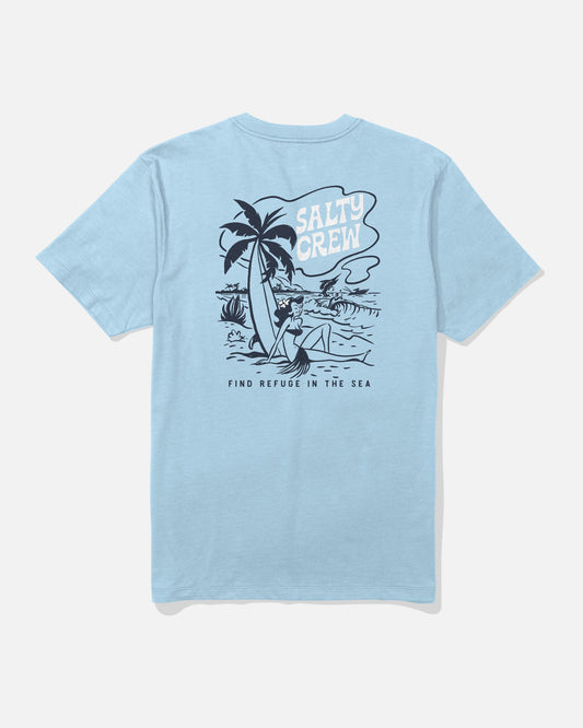 LOUNGE SS TEE - Clear Sky | Salty Crew
