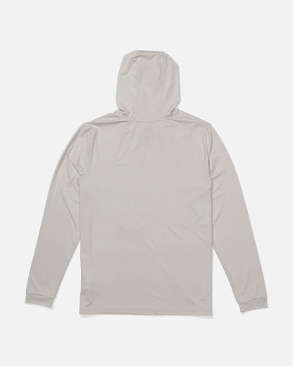 FLAGSHIP HOOD SUNSHIRT - Athletic Heather | Salty Crew