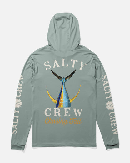 TAILED HOOD SUNSHIRT - Jade | Salty Crew