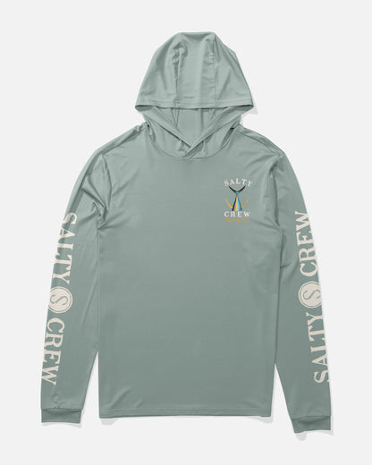TAILED HOOD SUNSHIRT - Jade | Salty Crew