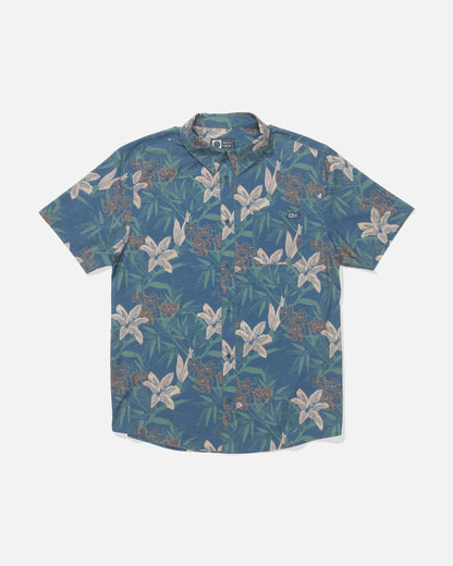 DRIFTER UV BUTTON UP - Cast Blue | Salty Crew