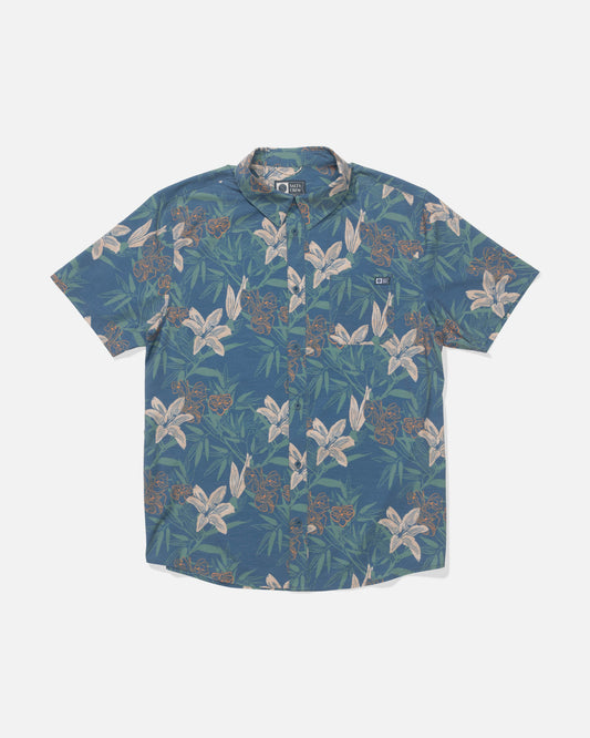 DRIFTER UV BUTTON UP - Cast Blue | Salty Crew