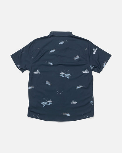 BREEZER PERF BUTTON UP - Midnight Navy | Salty Crew