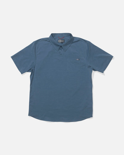 DRIFTER UV POLO - Channel Blue | Salty Crew