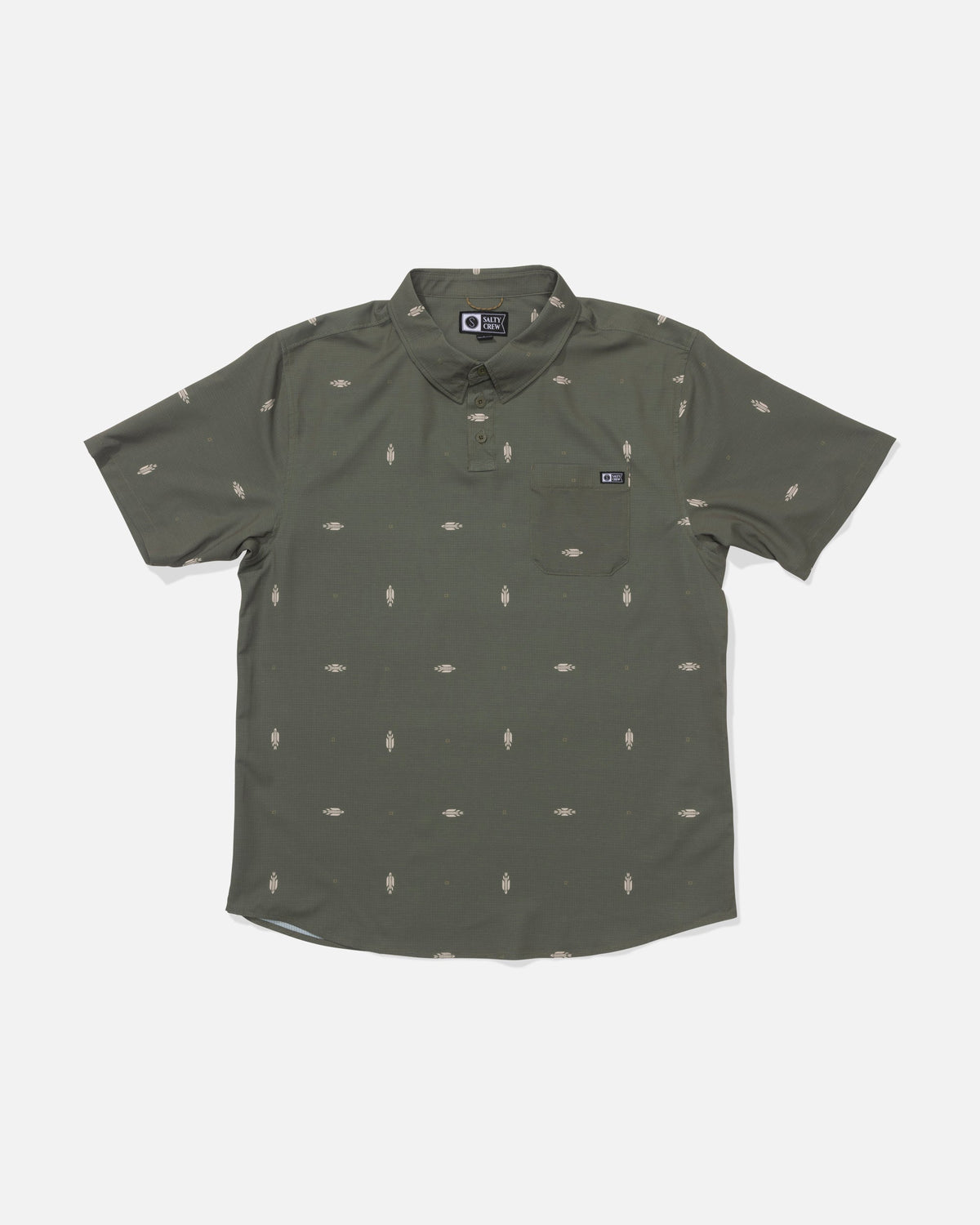 BREEZER PERF POLO - Olive | Salty Crew