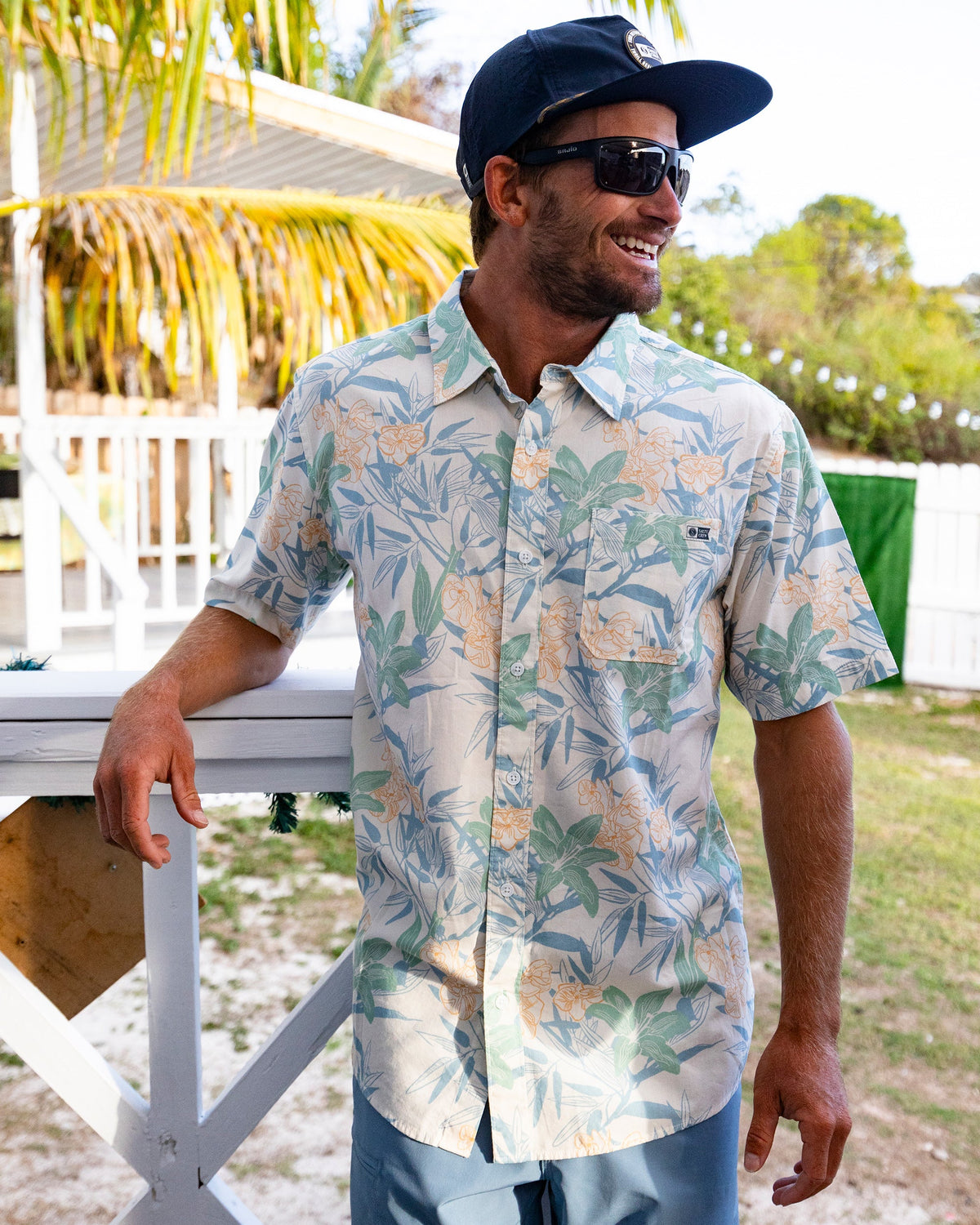 CREW SS BUTTON UP - Off White | Salty Crew