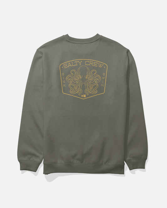TAKO CLUB CREW FLEECE - Dusty Olive | Salty Crew
