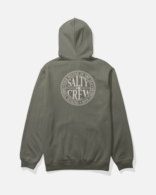 GLOBAL ZIP FLEECE - Dusty Olive | Salty Crew