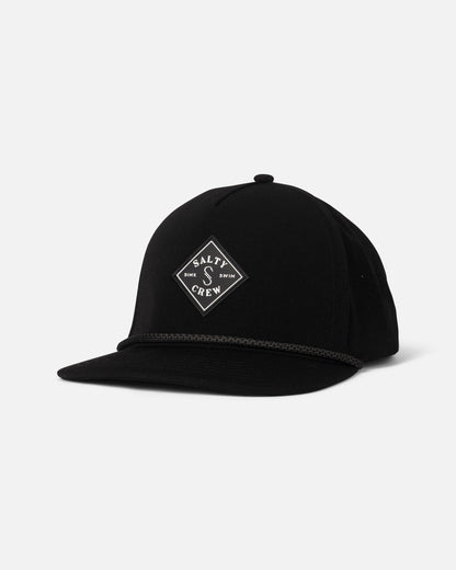 LONG RANGE SNAPBACK - BLACK | Salty Crew