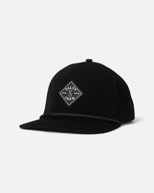 LONG RANGE SNAPBACK - BLACK | Salty Crew