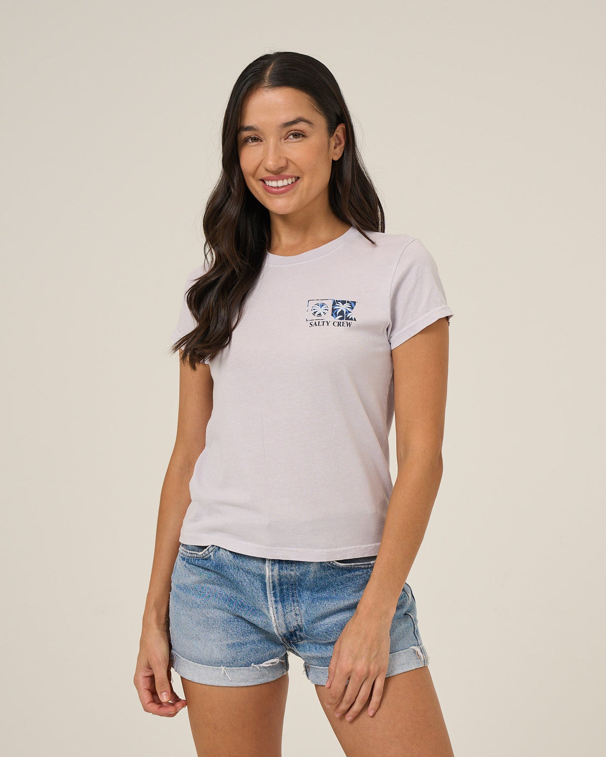 FLAGSHIP FILL MODERN TEE - Lilac Fog | Salty Crew