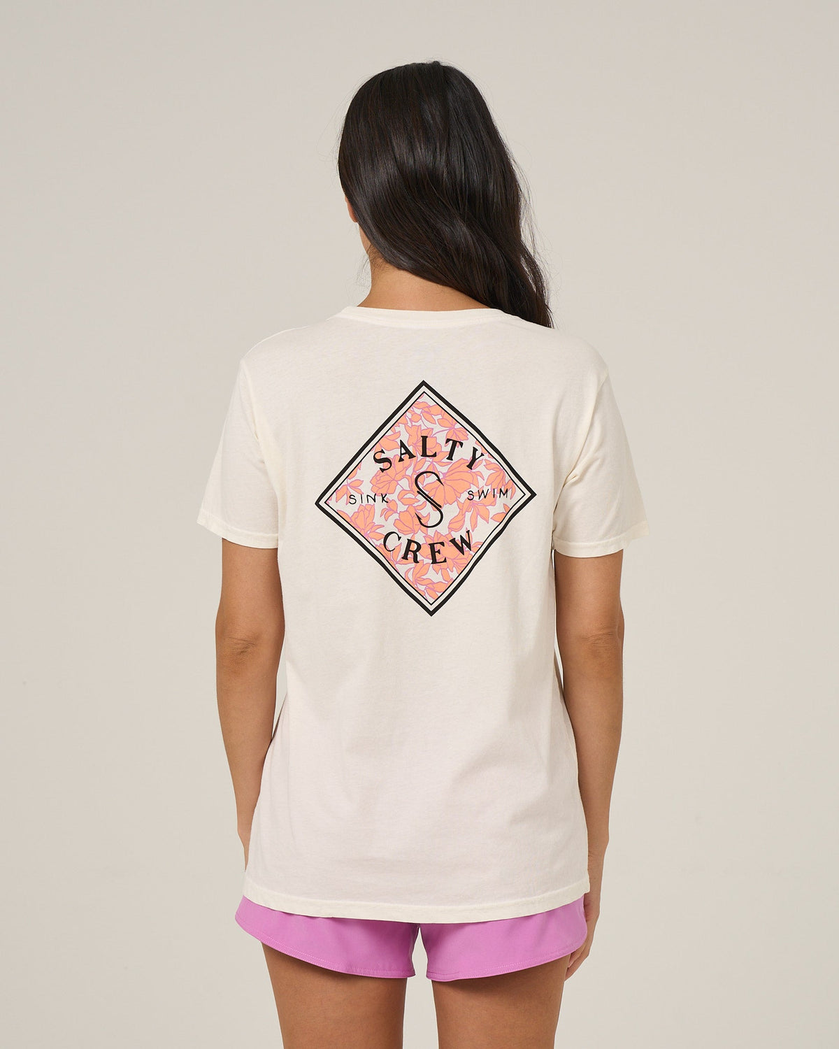 TIPPET BF TEE - Off White | Salty Crew