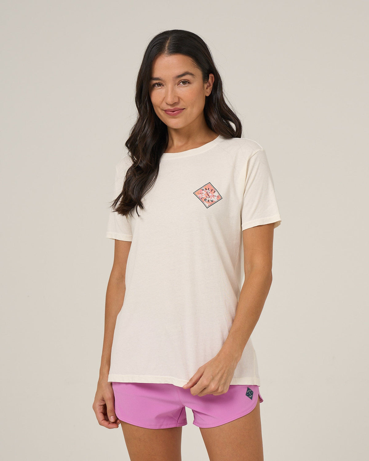 TIPPET BF TEE - Off White | Salty Crew