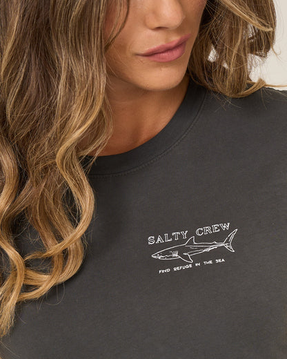 SHARK ANATOMY MODERN TEE - Charcoal | Salty Crew