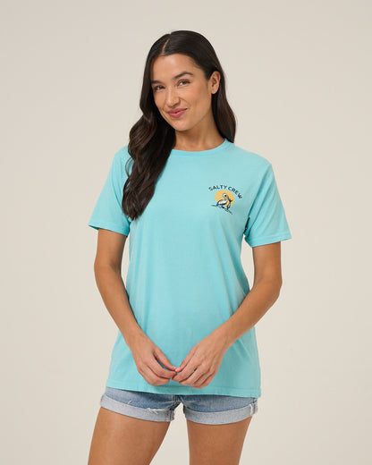 BEACH HUT BF TEE - Aquamarine | Salty Crew