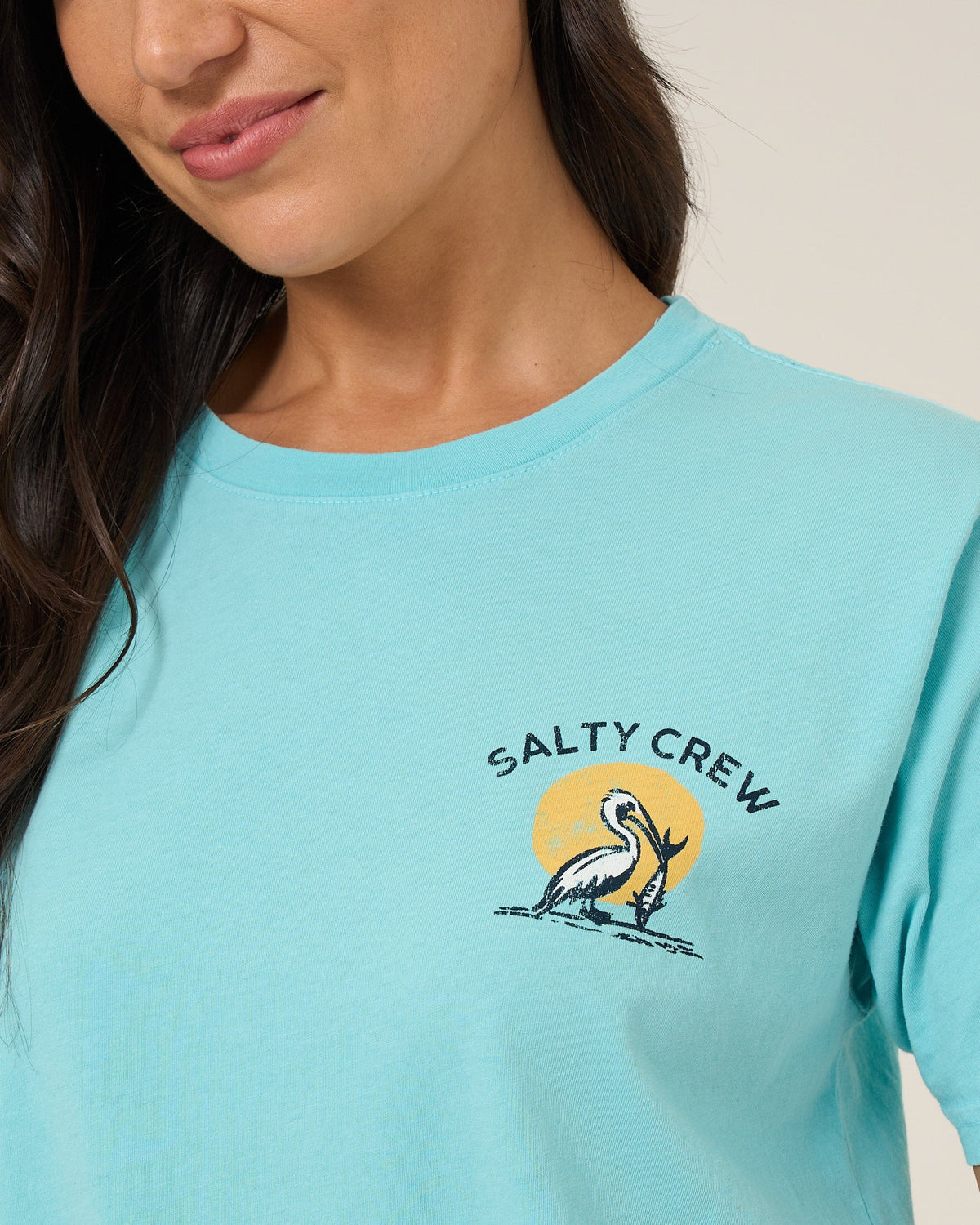 BEACH HUT BF TEE - Aquamarine | Salty Crew