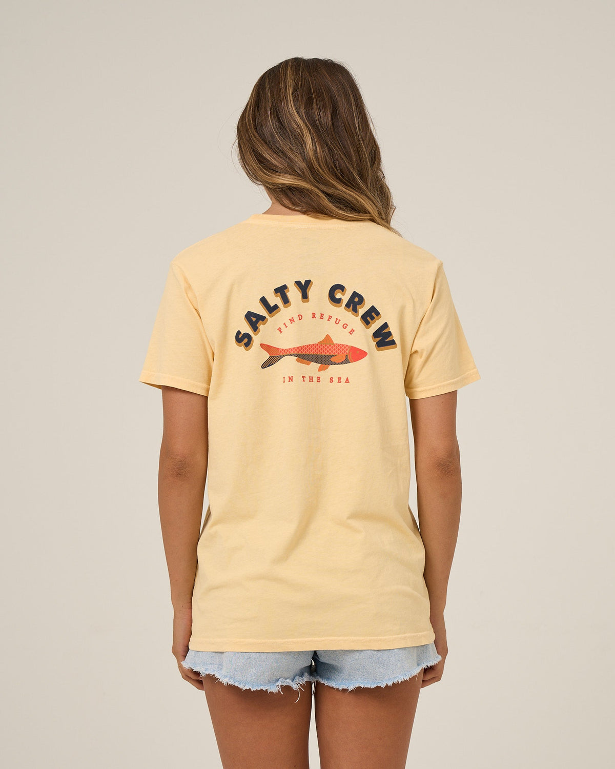 SALTY SARDINE BF TEE - Custard | Salty Crew