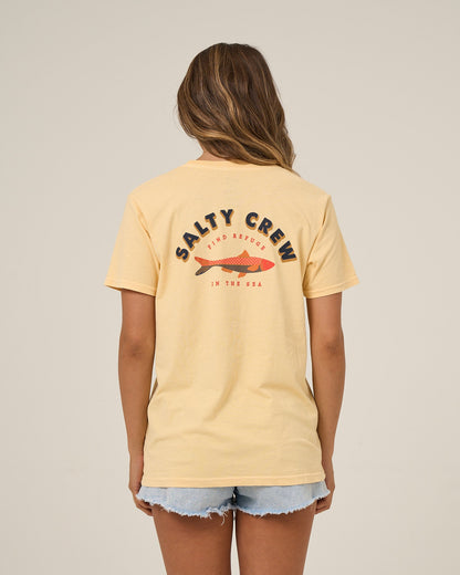 SALTY SARDINE BF TEE - Custard | Salty Crew