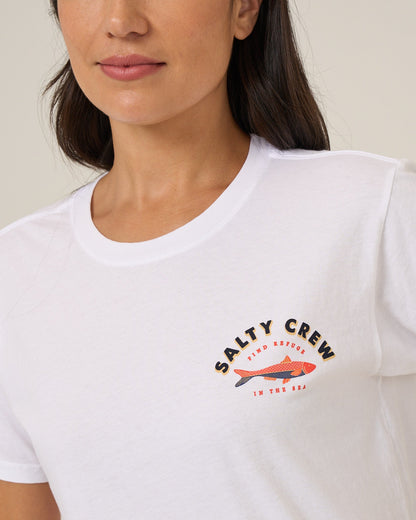 SALTY SARDINE BF TEE - White | Salty Crew