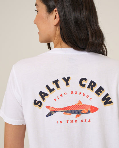 SALTY SARDINE BF TEE - White | Salty Crew