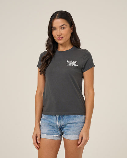 FLYER MODERN TEE - Charcoal | Salty Crew