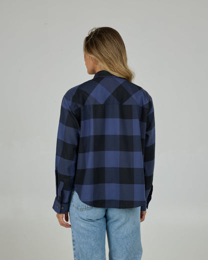 FATHOM FLANNEL - Indigo | Salty Crew