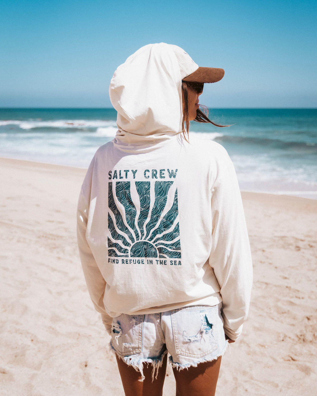 PERFECT SET TECH HOODY - OFF WHITE | Salty Crew