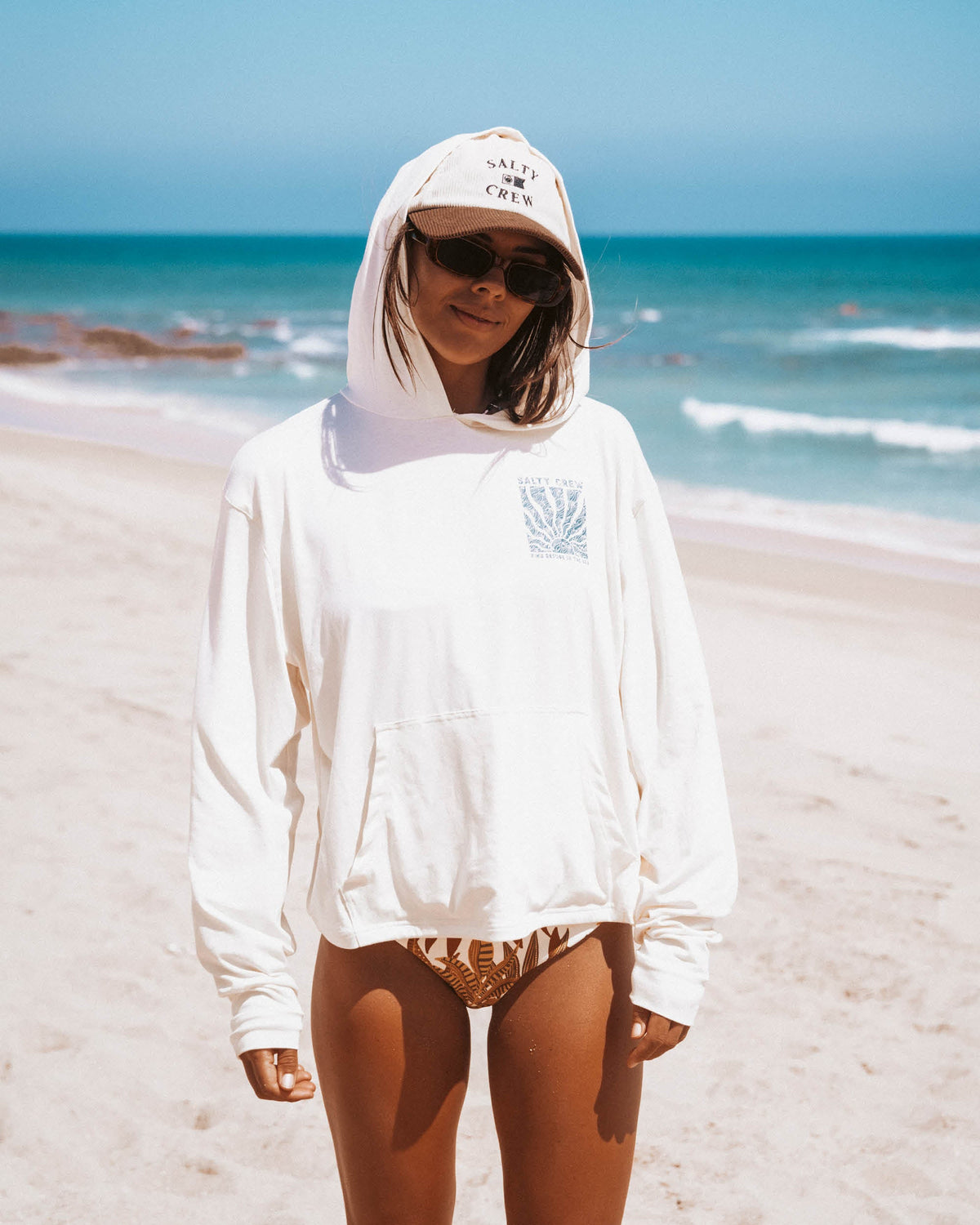 PERFECT SET TECH HOODY - OFF WHITE | Salty Crew