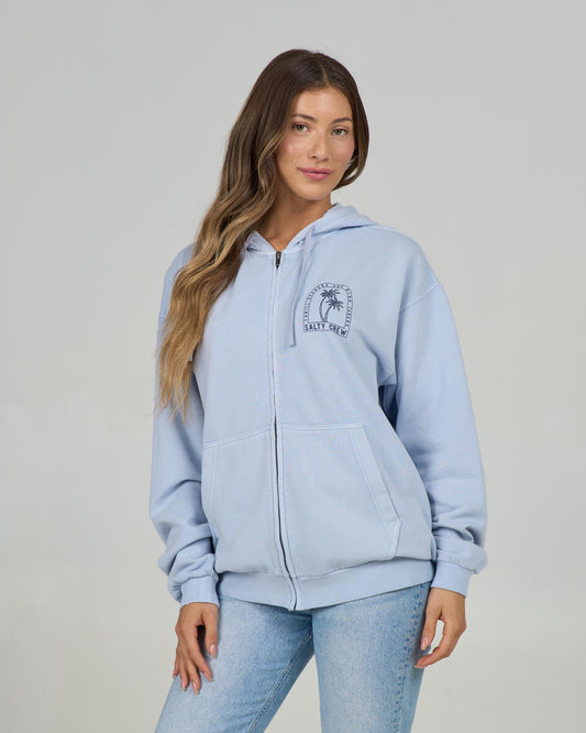 ARCHWAY ZIP HOODY - Fog | Salty Crew
